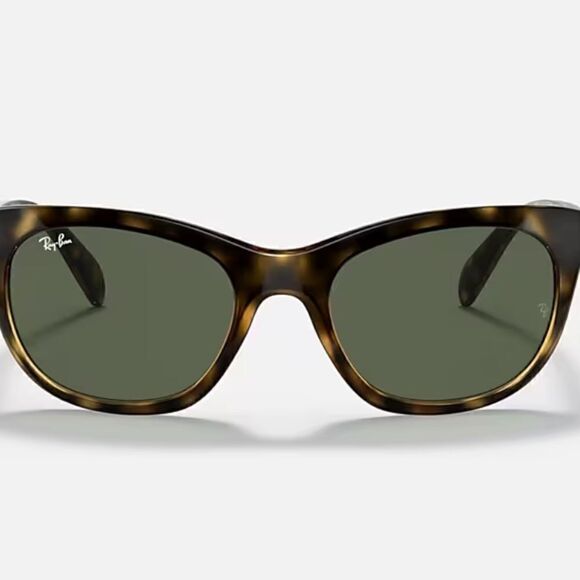 Ray-Ban RB4216 Women\'s Sunglasses 601/11 Polished Havana LENSES Green NWT $229 main image 5